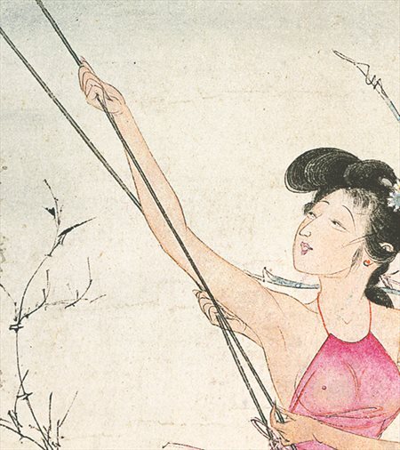 桦甸-胡也佛的仕女画和最知名的金瓶梅秘戏图